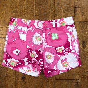 Lilly Pulitzer Pink Floral shorts size 4